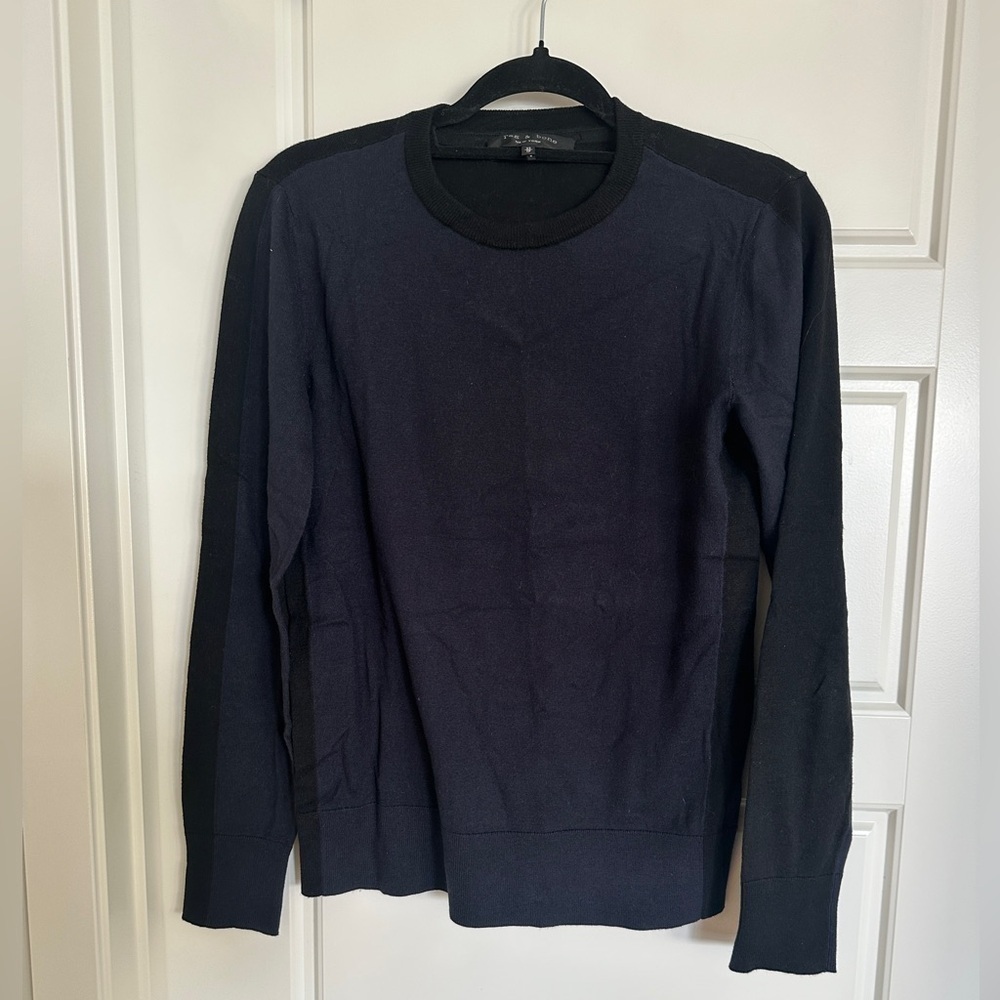 Women’s Rag & Bone Cotton & Silk Blend Crew Sweater